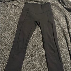 Lululemon all the right places, 7/8 length, minor pulling on leggings see images